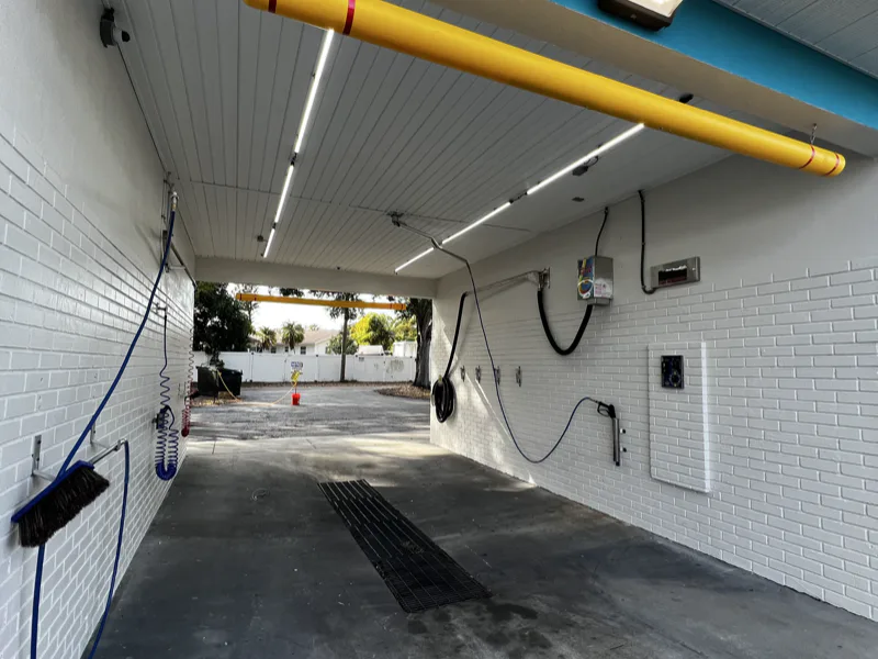Car wash and irrigation motor controls and automated relays