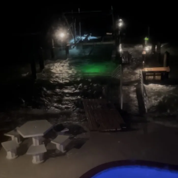 Marine-grade dock electrical and shore power on a Florida waterfront dock