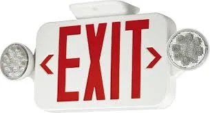 Emergency lighting and LED exit sign installation