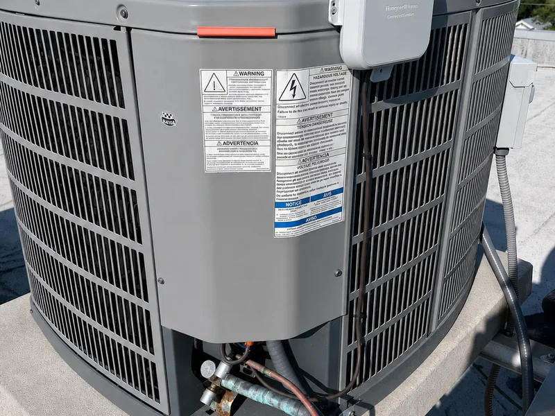 Integrated HVAC condenser with smart control monitoring in Pinellas County