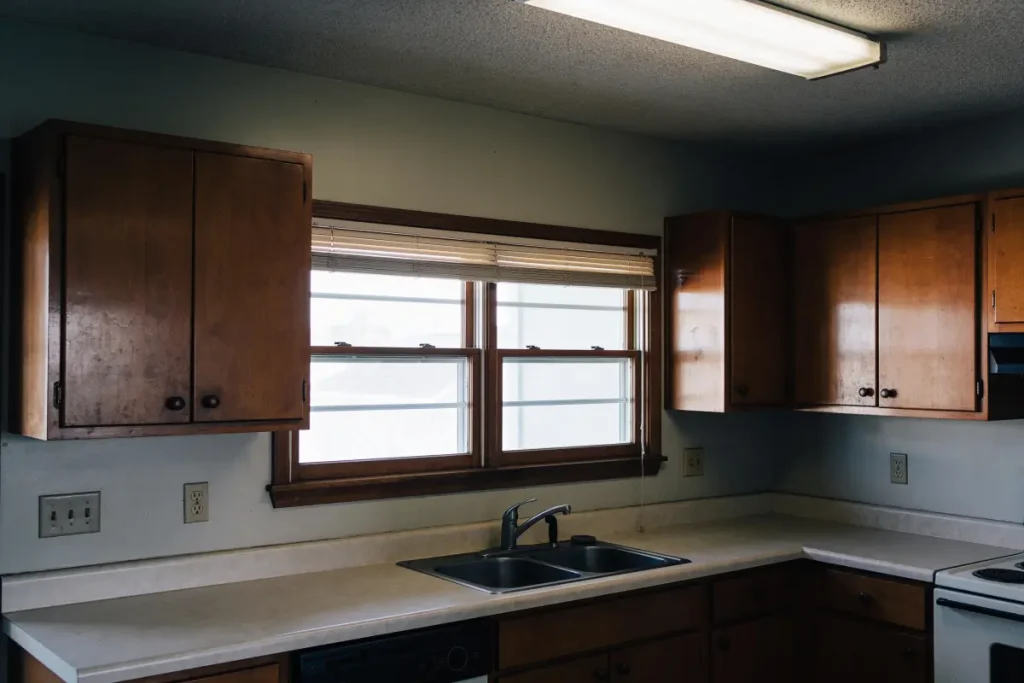 Kitchen electrical before — Pinellas remodel