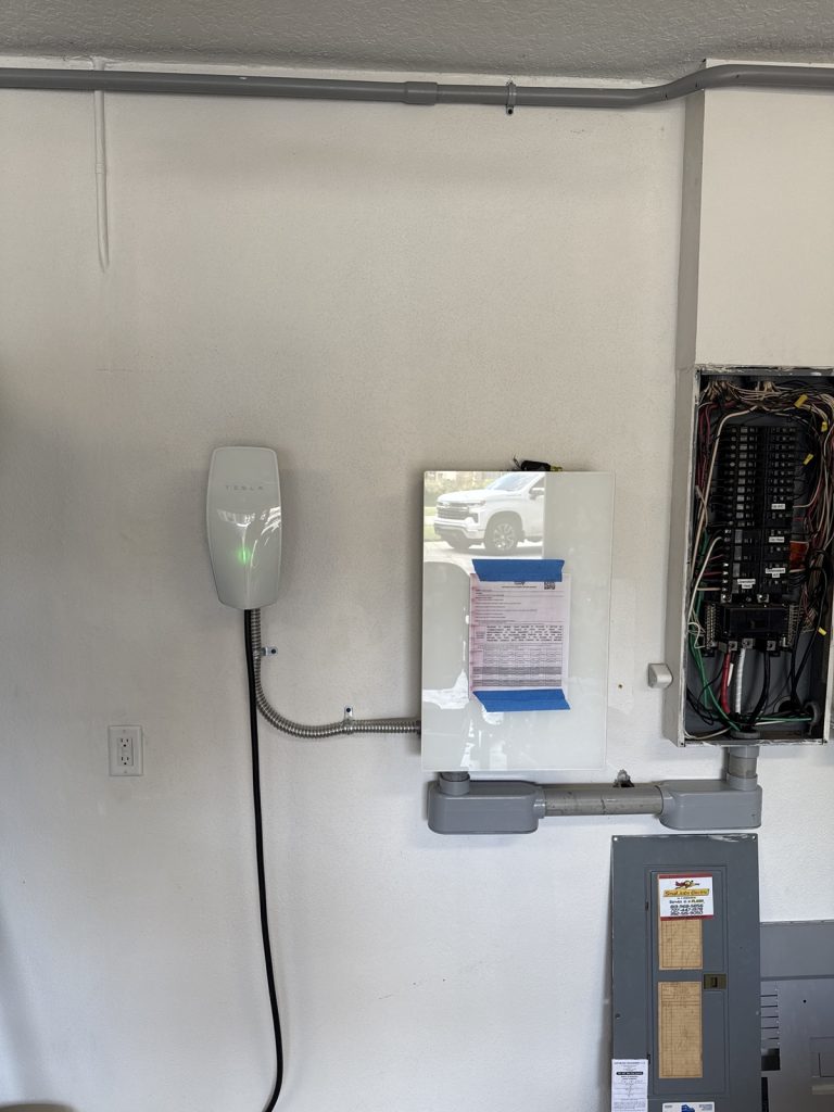 Tesla Wall Connector EV charger installation — Pinellas County FL