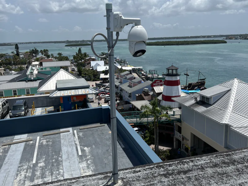 Unified security panel integrating surveillance, access control and alarms