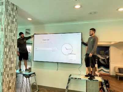 Video wall and large-format display installation by Far Out Design